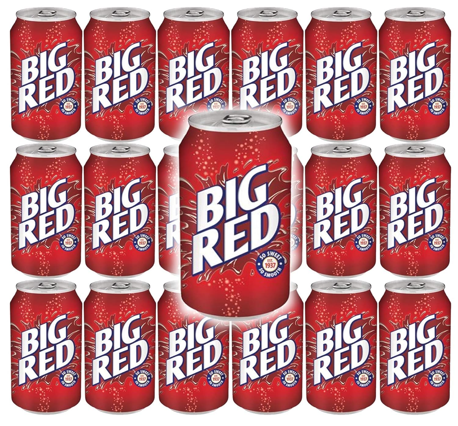 Big Red Soda Pop Soft Drink 12 Ounce Cans - Refreshing Taste