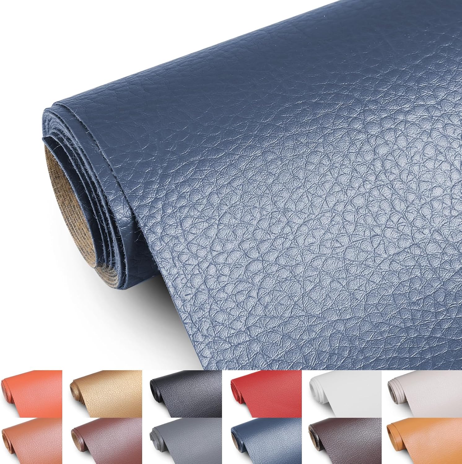 Faux Leather Fabric for Upholstery and Crafts, 55in Wide