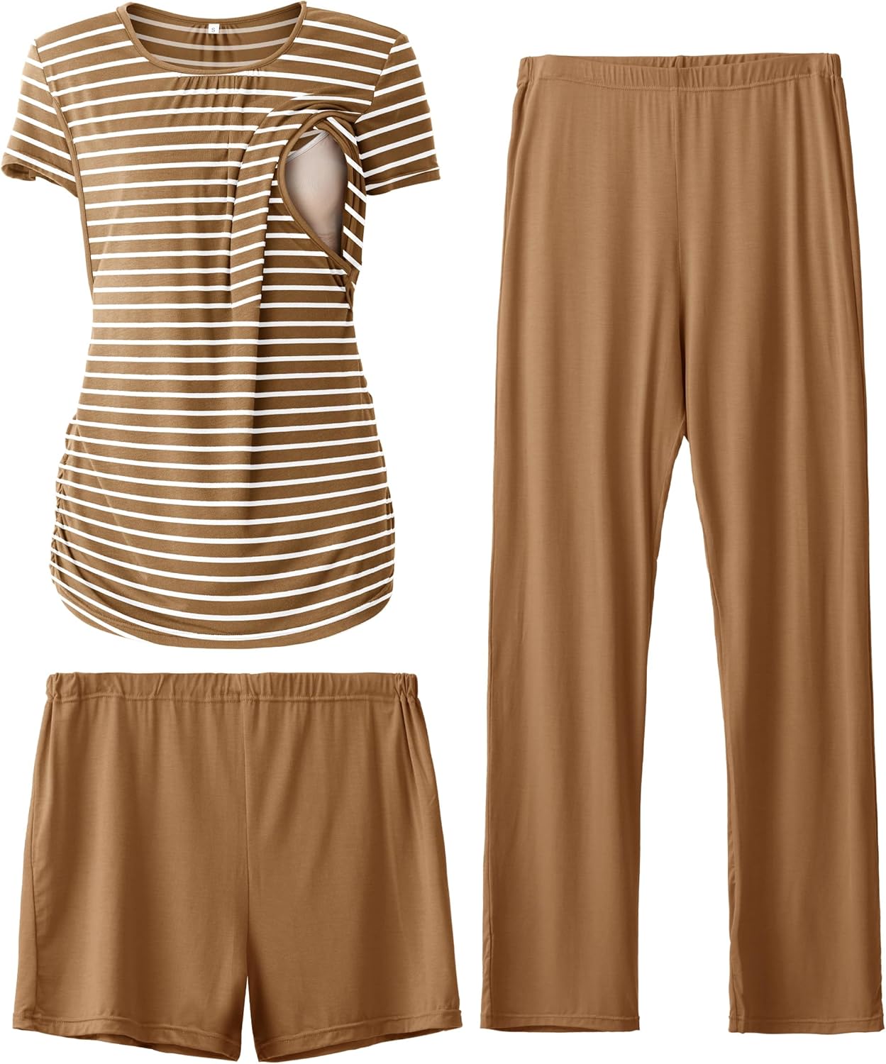 SUNNYBUY Womens Maternity Nursing Pajamas Set for Comfort