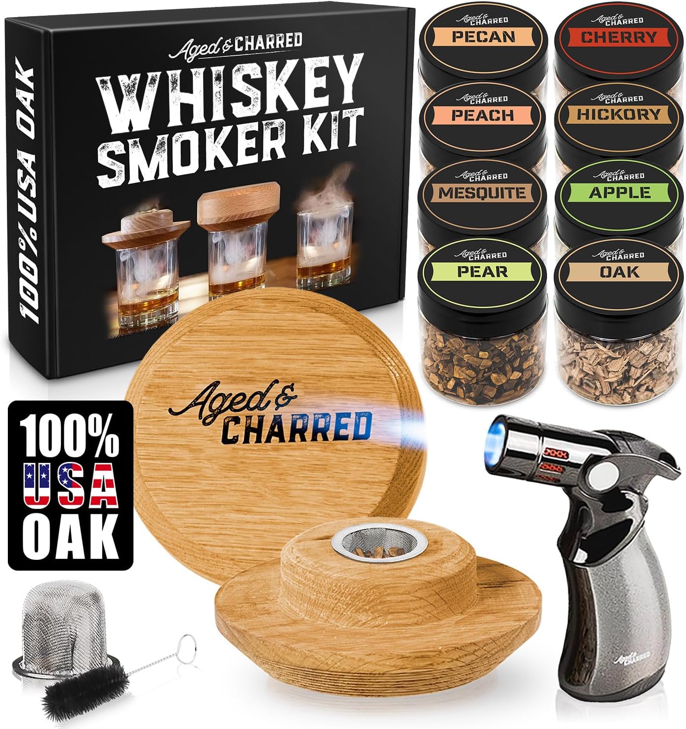 Whiskey Smoker Kit: Aged & Charred Flavors