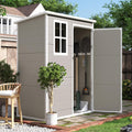 Outdoor Storage Shed 5x3 ft - Durable Resin Backyard Storage