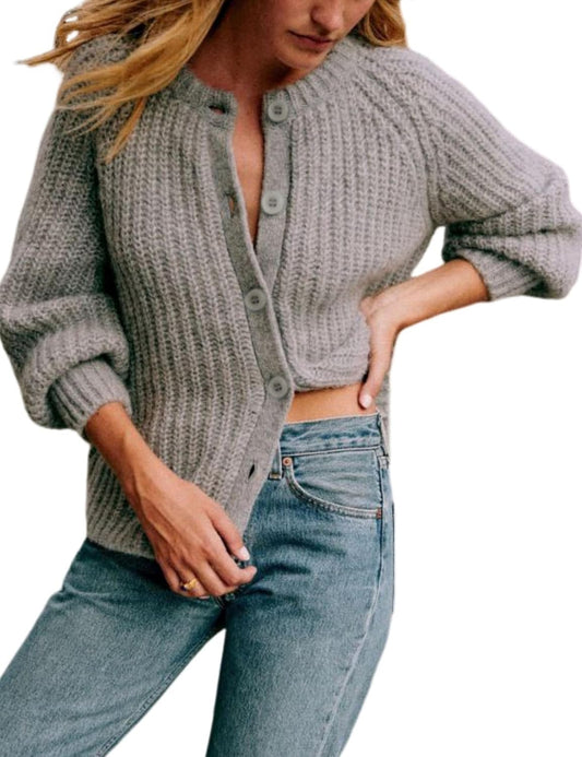 Bianstore Women's Casual Long Sleeve Cardigan Sweater Knit Outwear