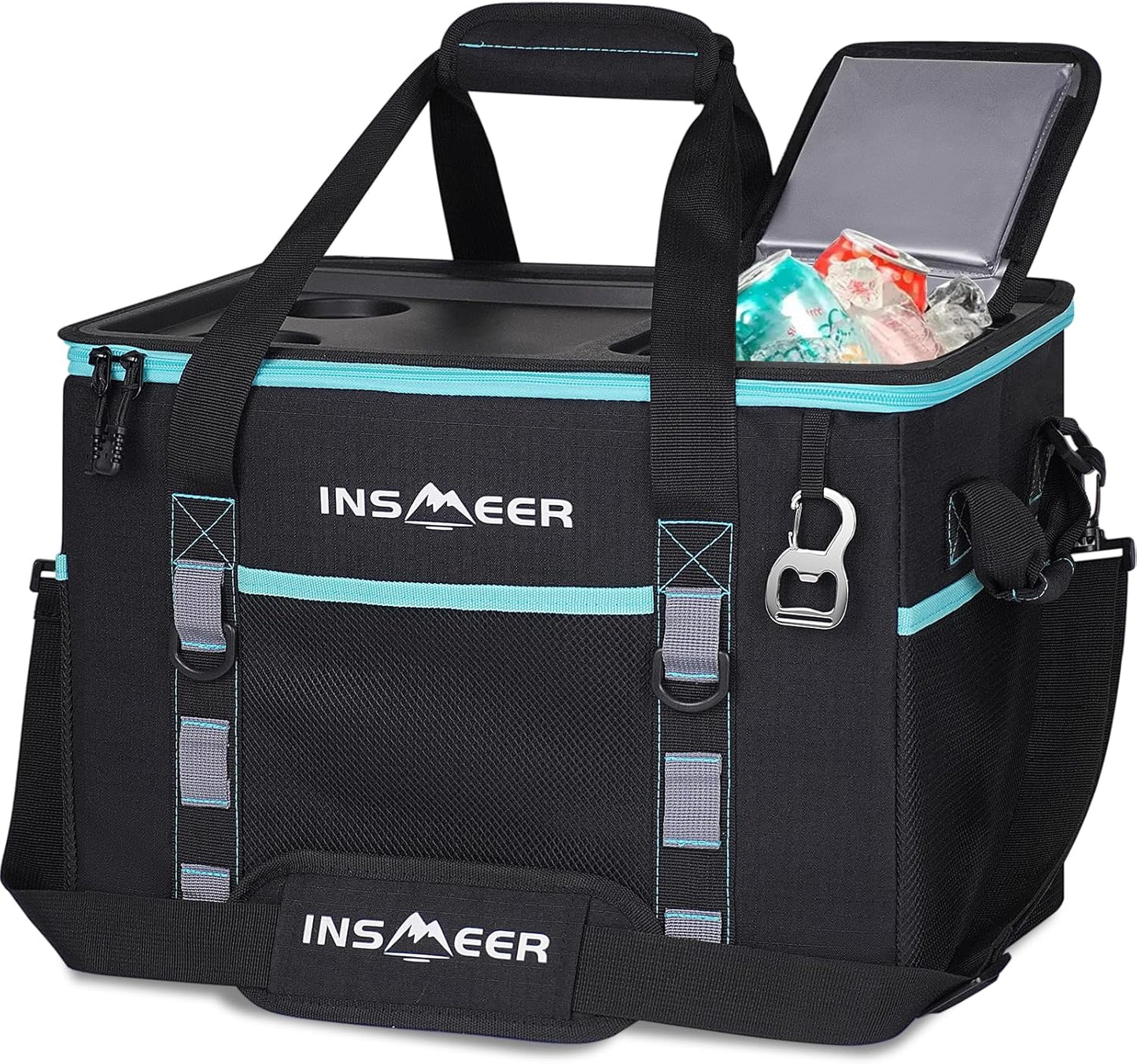 INSMEER Soft Cooler Bag with Hard Shell for Outdoor Adventures