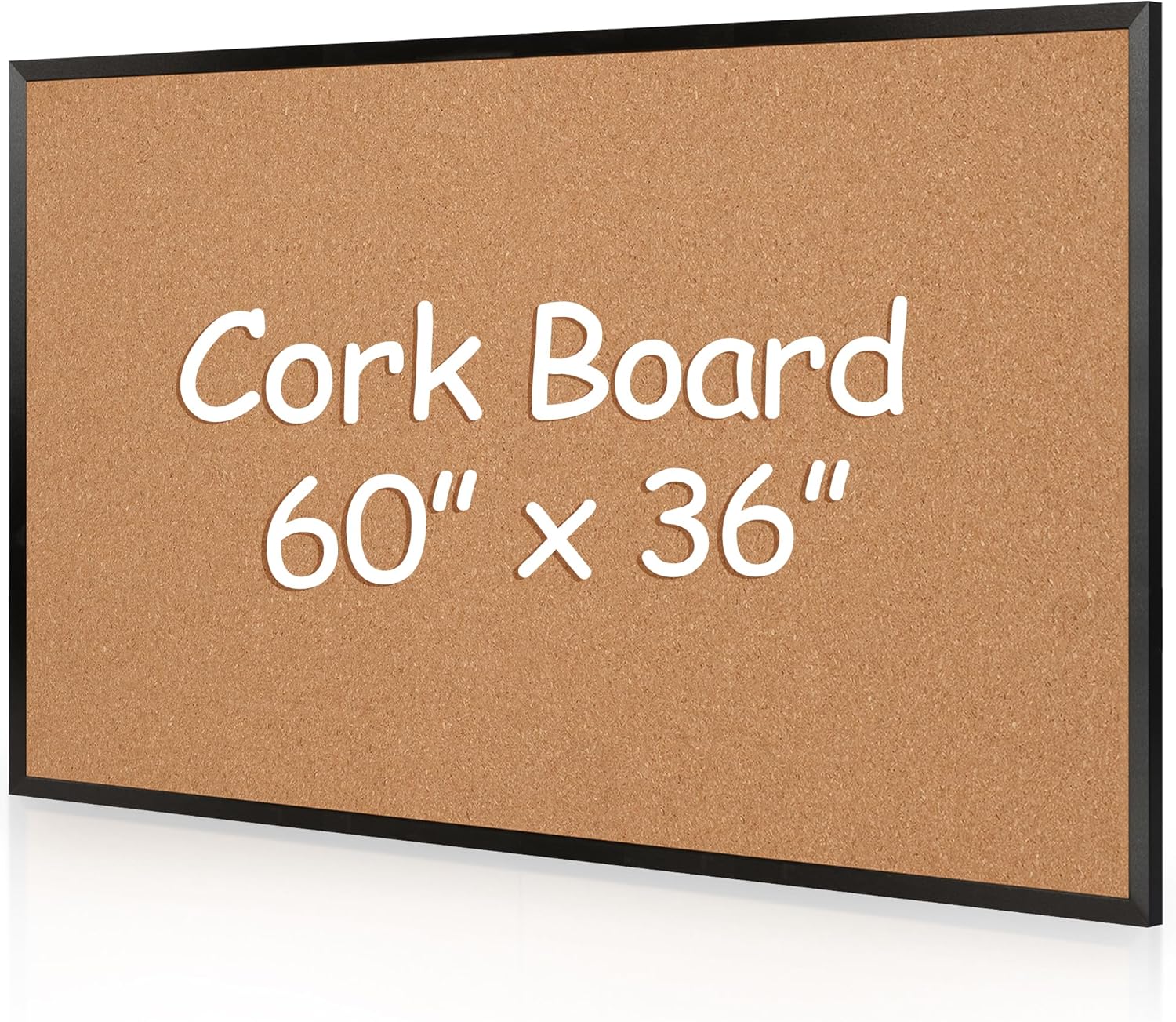 Extra Large Cork Bulletin Board 60in X 36in for Home Office