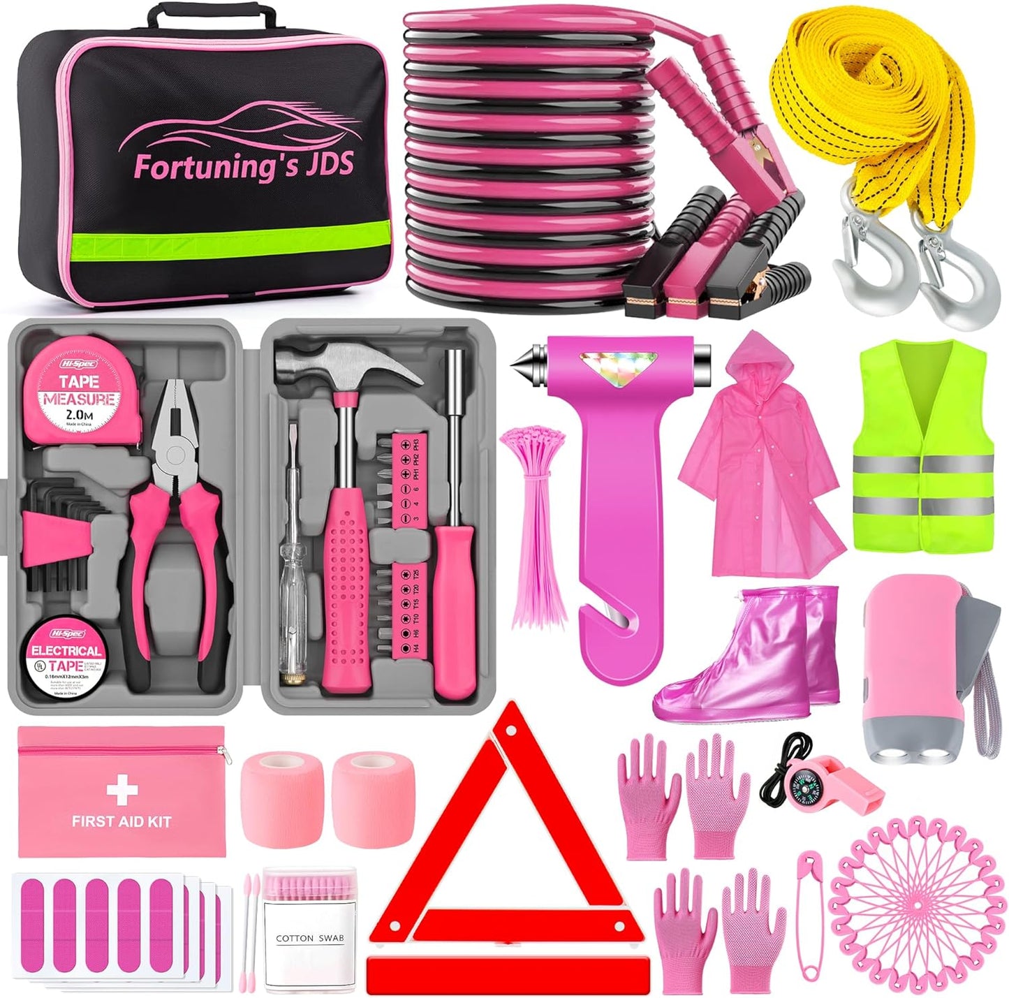 298PCS Roadside Emergency Car Kit for Safety and Preparedness