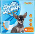 Male Dog Wrap Disposable Diapers XS (10.6-16.6 in) - Leak Proof, Super