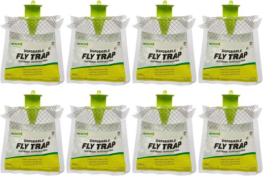 RESCUE! Outdoor Disposable Hanging Fly Trap - Effective Control