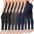 Creamlush High Waisted Leggings for Women - Buttery Soft 7-Pack womens