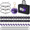 Cheerleading Gift Set 72 Pc Bulk Bags, Pom Poms & Bracelets - Team