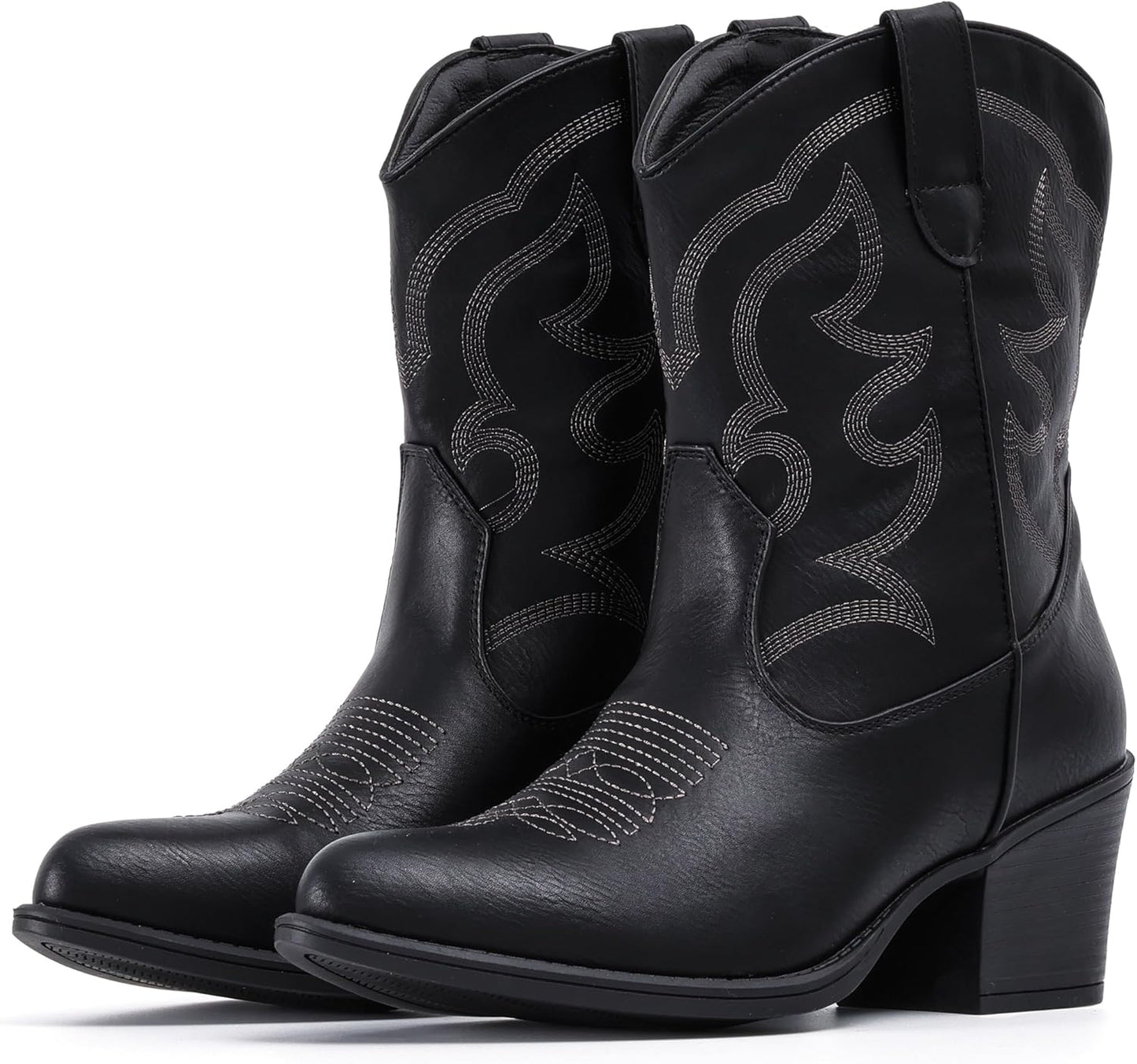 Stylish IXU Cowboy Boots for Women Wide Suede Ankle Western