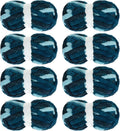 Tie Dye Chunky Yarn 8 Pack Dark Blue - Jumbo Chenille Skeins