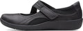 Clarks Sillian Bella Mary Jane Flat - Lightweight Cushioned Comfort