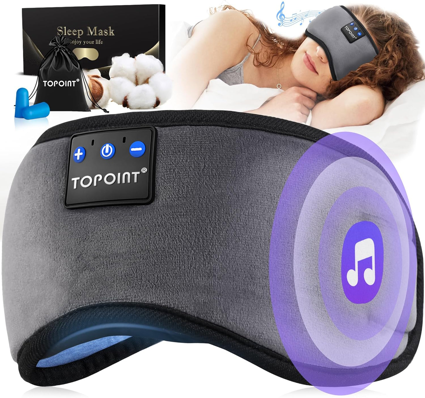 Wireless Bluetooth Sleep Mask for Restful Sleep