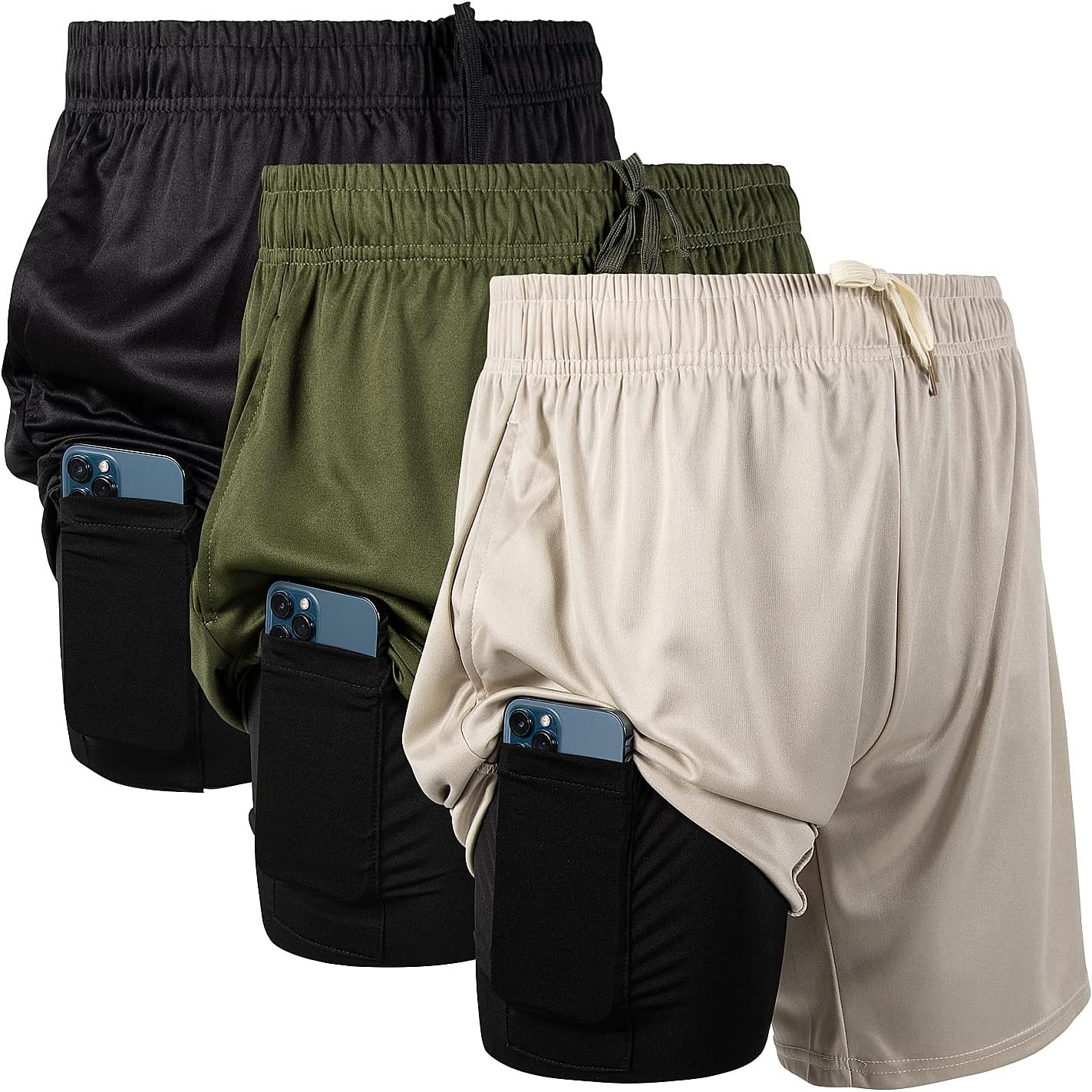 Ultra Performance 2 in 1 Athletic Running Shorts for Men