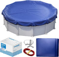 Winter Pool Cover 21 ft Round Above Ground - Extra Thick Protection