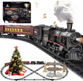 Red Rechargeable Alloy Christmas Train Set for Kids - Luxury Tracks