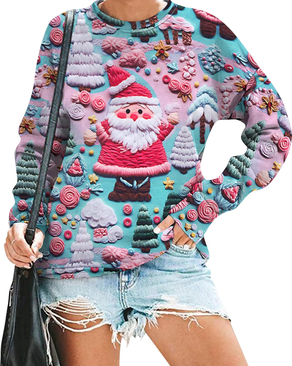 Snowman Graphic Xmas Hoodie by VILOVE