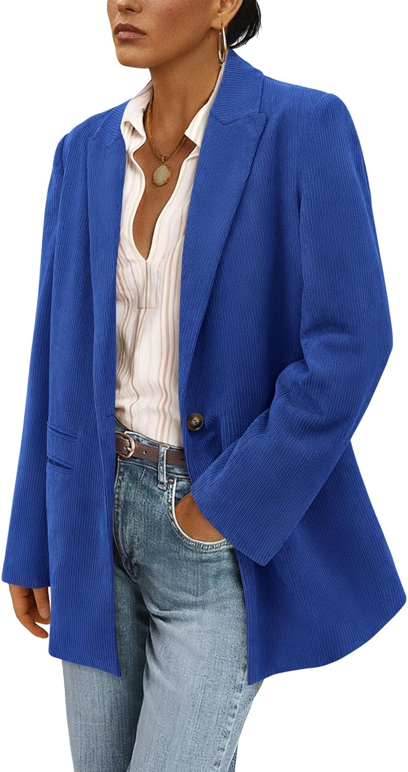 Stylish Women's Winter Corduroy Blazers for Casual and Work