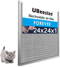 Reusable Electrostatic Air Filter 24x24x1 - MERV 8 Durable Washable