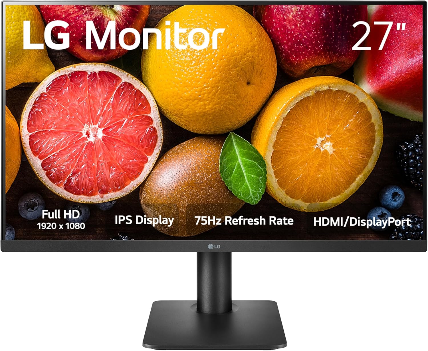 LG 27 FHD IPS Monitor - Borderless Design, FreeSync