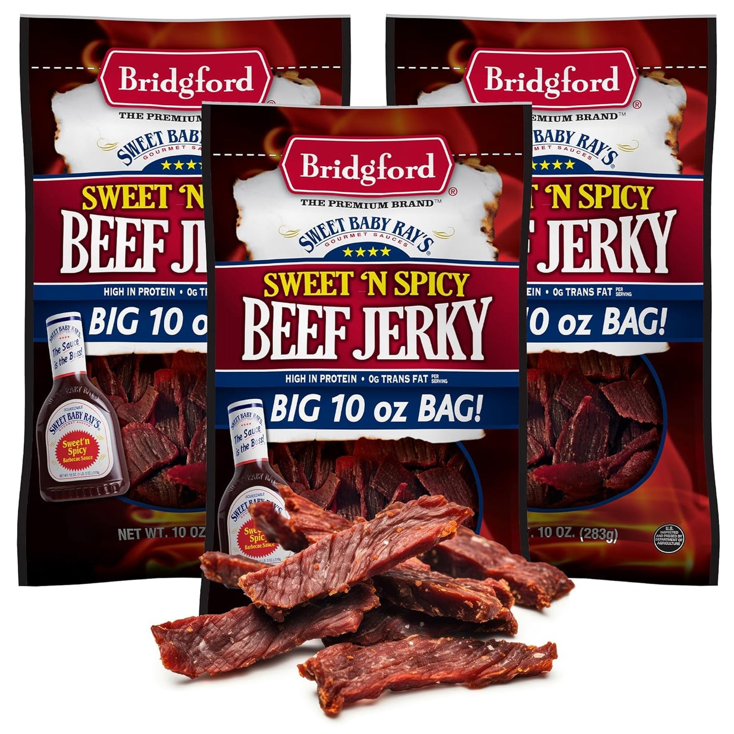 Sweet Baby Ray's Beef Jerky Sweet N Spicy - High Protein Snack