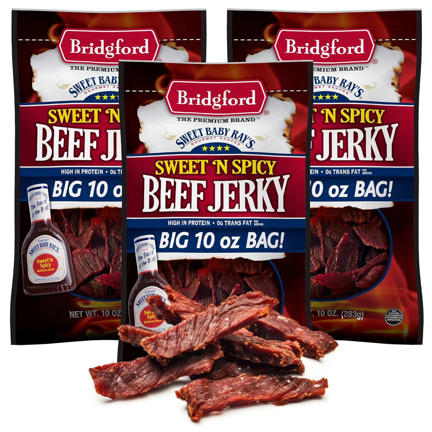 Sweet Baby Ray's Beef Jerky Sweet N Spicy - High Protein Snack