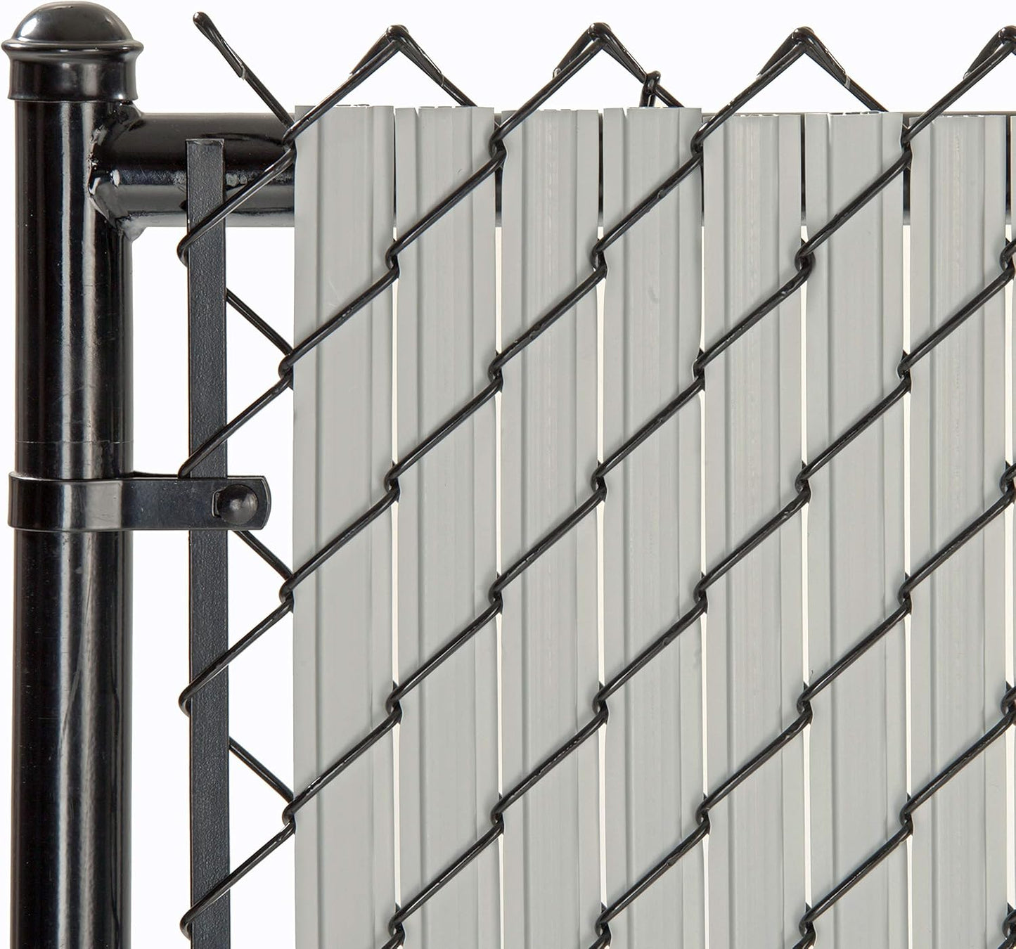 SoliTube Slat Privacy Inserts for Chain-Link Fence - Gray