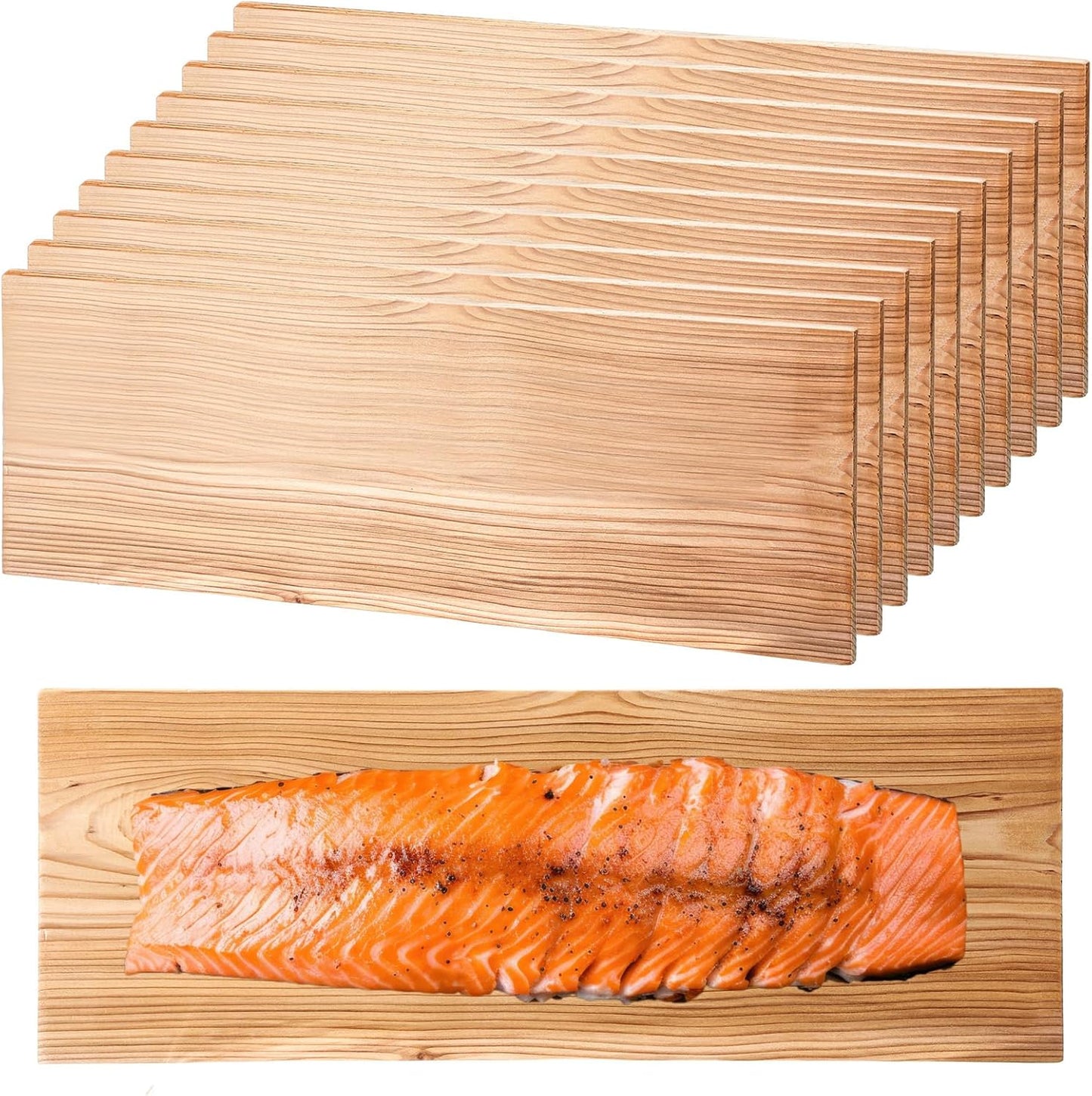 10 Pcs XL XXL Large Cedar Planks for Grilling Salmon and More