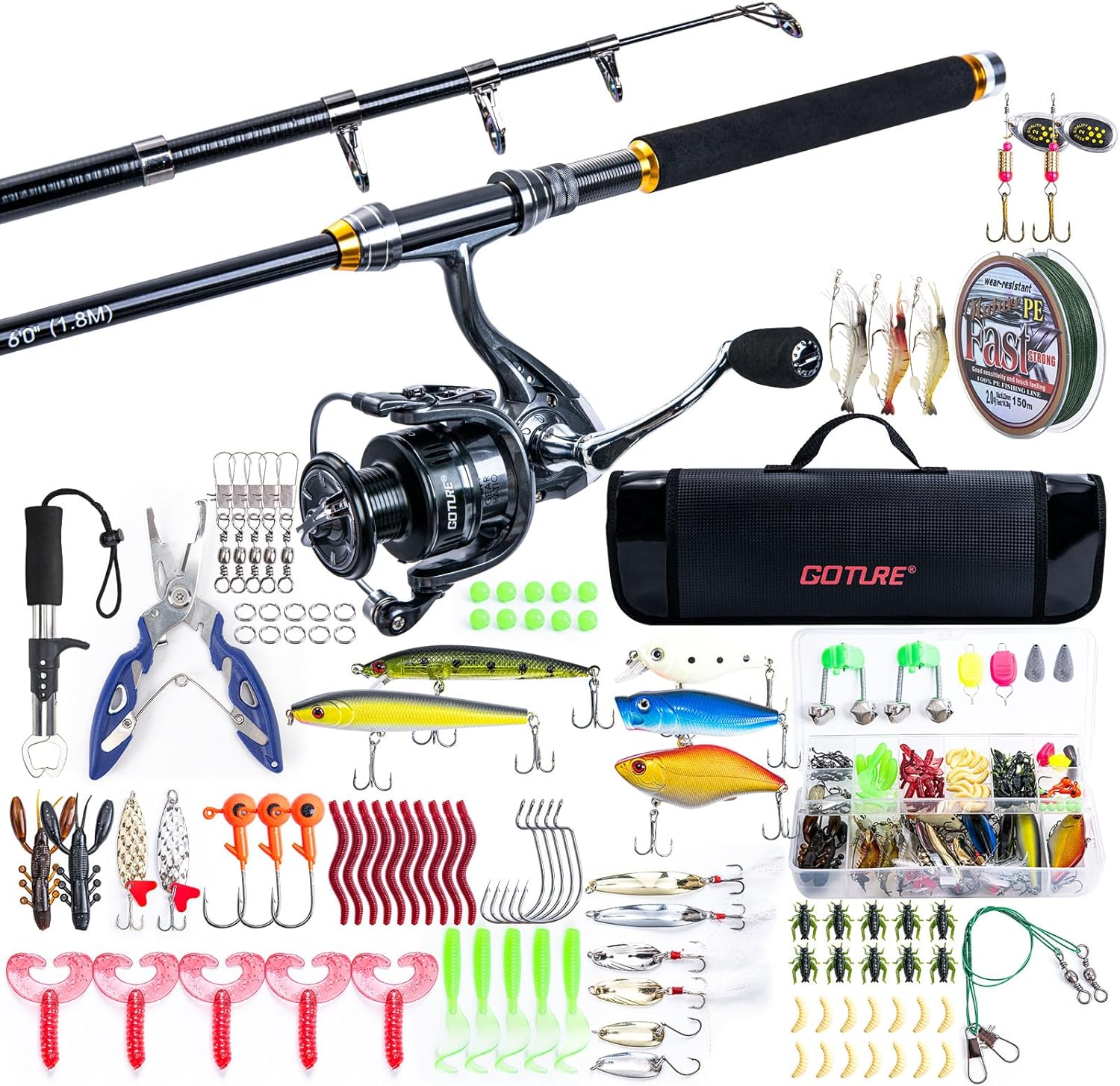 Goture Telescopic Fishing Combo - Ultimate Starter Kit
