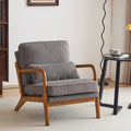 Cozy Mid-Century Modern Chair with Pillow for Relaxed Interiors