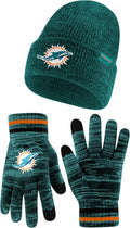 Ultra Game NFL Youth Super Soft Beanie and Gloves Set
