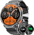 Military Smart Watch for Men 1.85 in HD Touch Screen - Long Battery