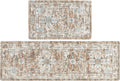 Anti Fatigue Kitchen Mat Set - Cushioned 2-Piece Non Slip Mats