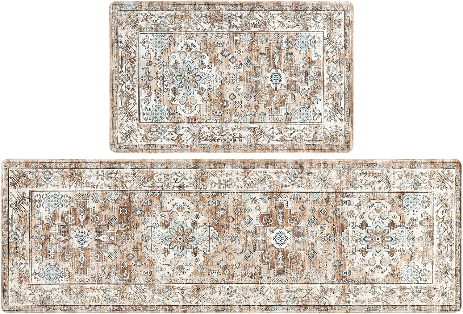 Pauwer Anti Fatigue Kitchen Mat Set - Cushioned Comfort Mats
