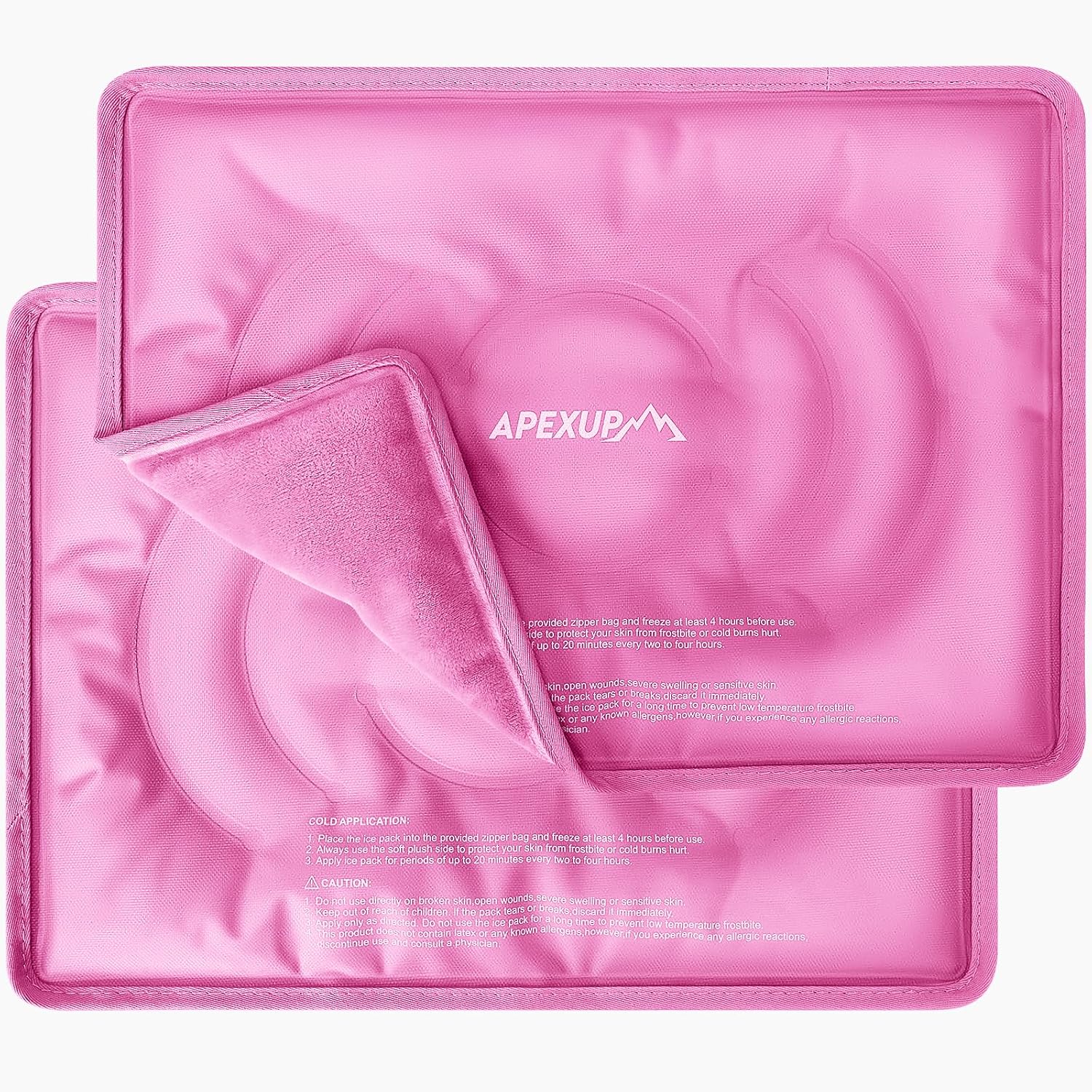 APEXUP Gel Ice Packs for Injuries - Reusable Cold Therapy Packs