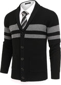 COOFANDY Men's Shawl Collar Cardigan Sweater Slim Fit - Warm