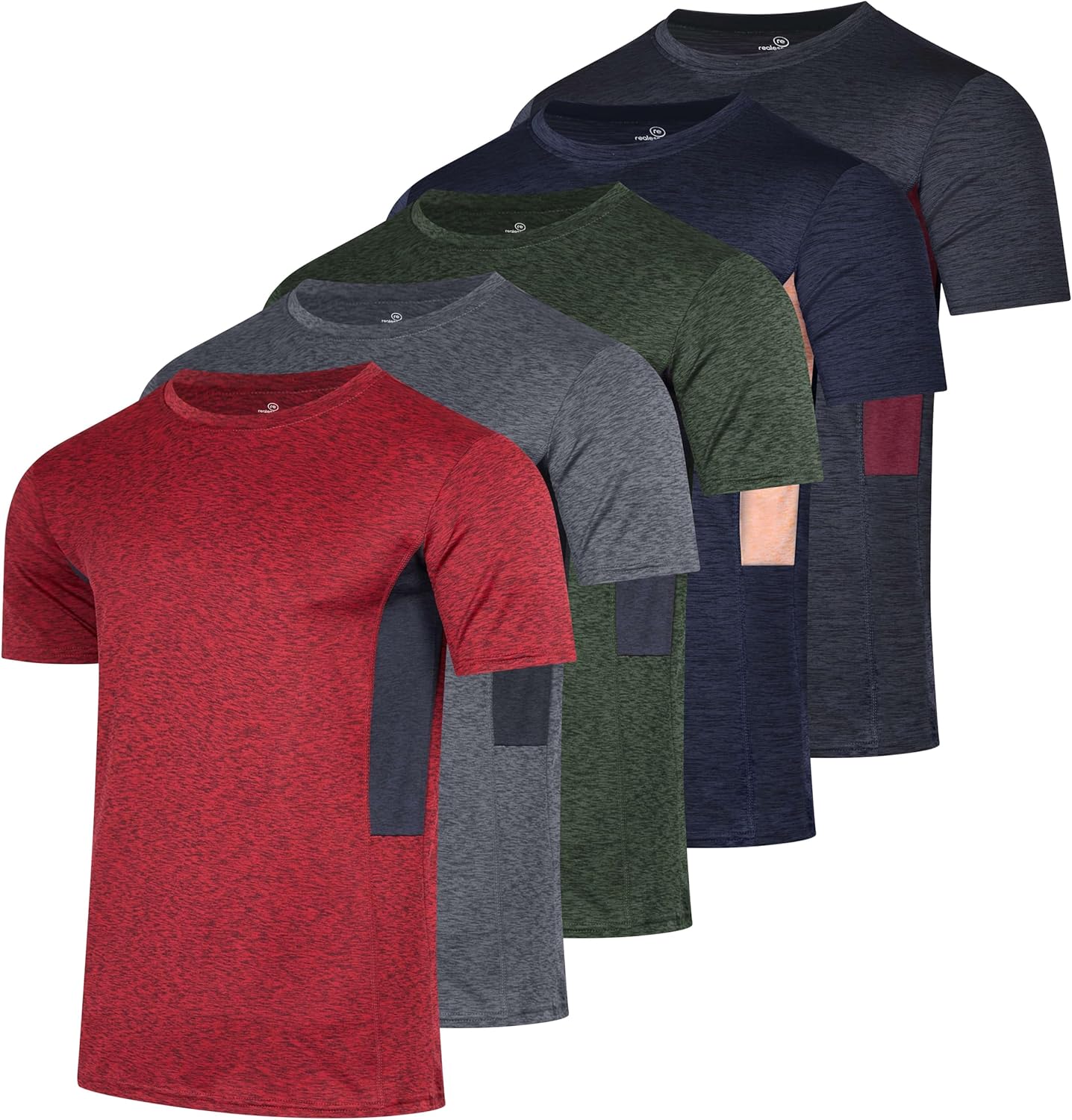 Mens Short Sleeve Dry Fit T-Shirts for Gym and Casual Wear