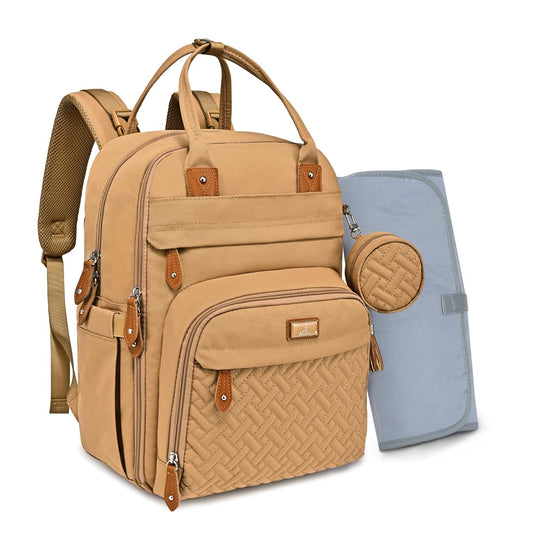 BabbleRoo Diaper Bag Backpack - Multi-Function Travel Tote