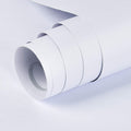 Mecpar Matte White Peel and Stick Wallpaper - Thick Removable Covering