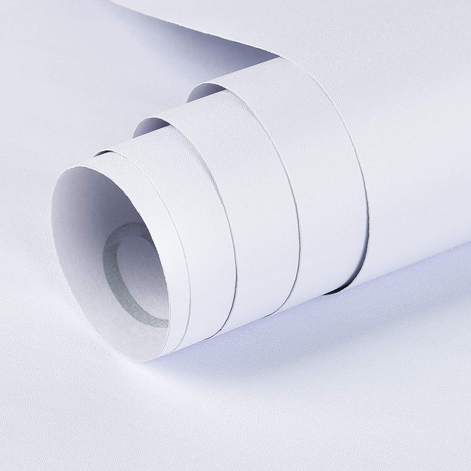 Mecpar Matte White Peel and Stick Wallpaper for Easy Home Upgrade