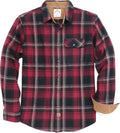 Dubinik Mens Flannel Shirts Long Sleeve Button Down - Warm Casual