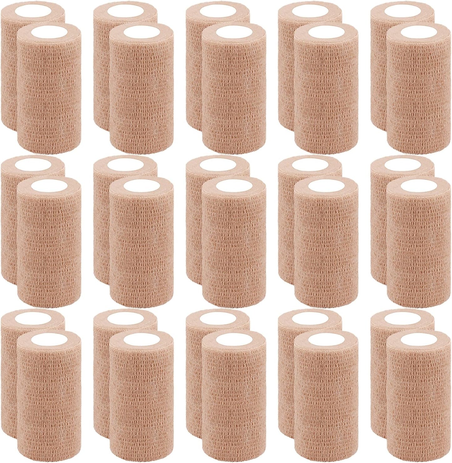 BQTQ 30 Rolls Self Adhesive Bandage Wrap for Wounds