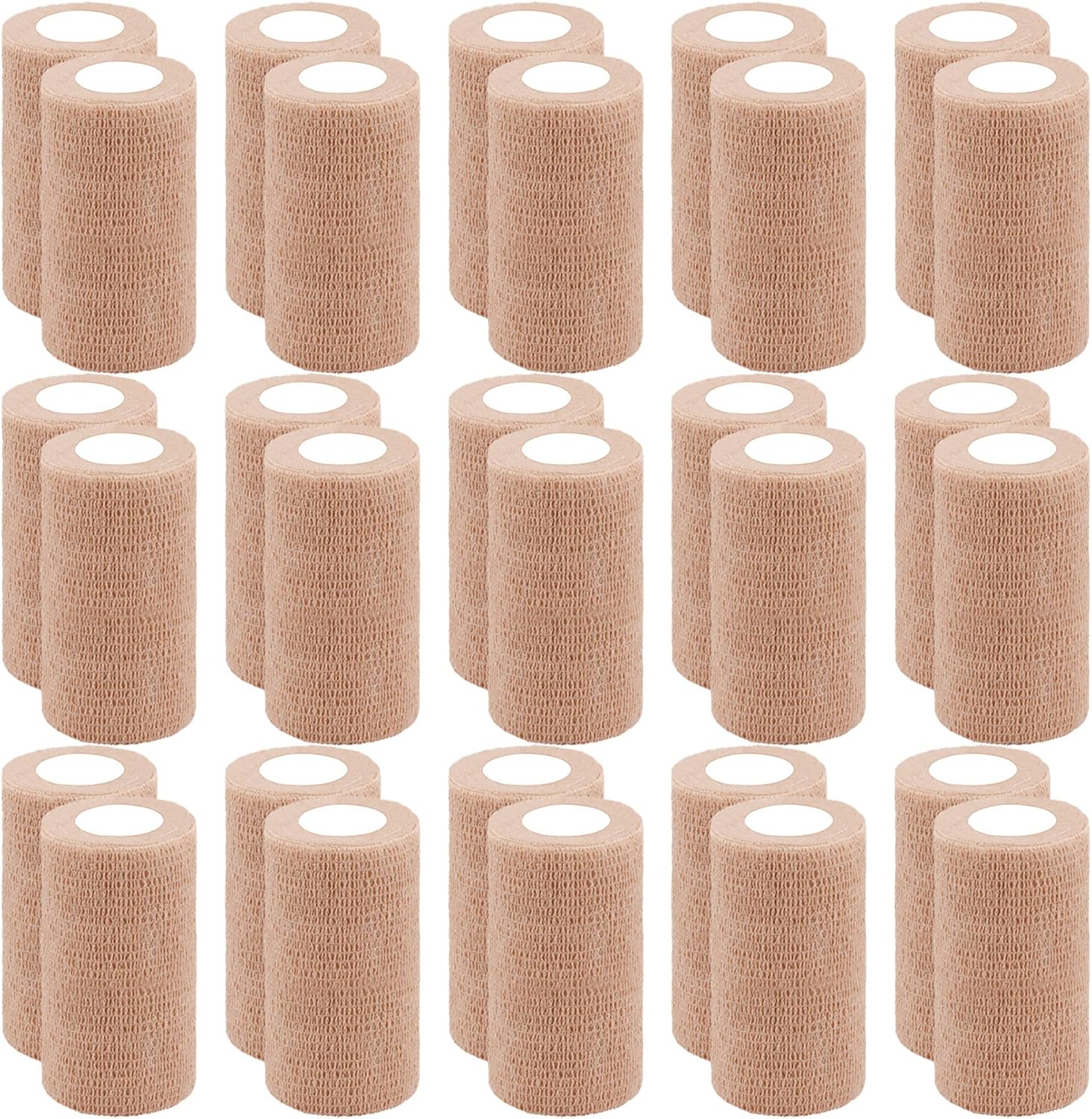 BQTQ 30 Rolls Self Adhesive Bandage Wrap for Wounds