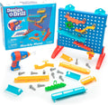 Design & Drill Marble Maze STEM Building Toy - Creative Marble Run