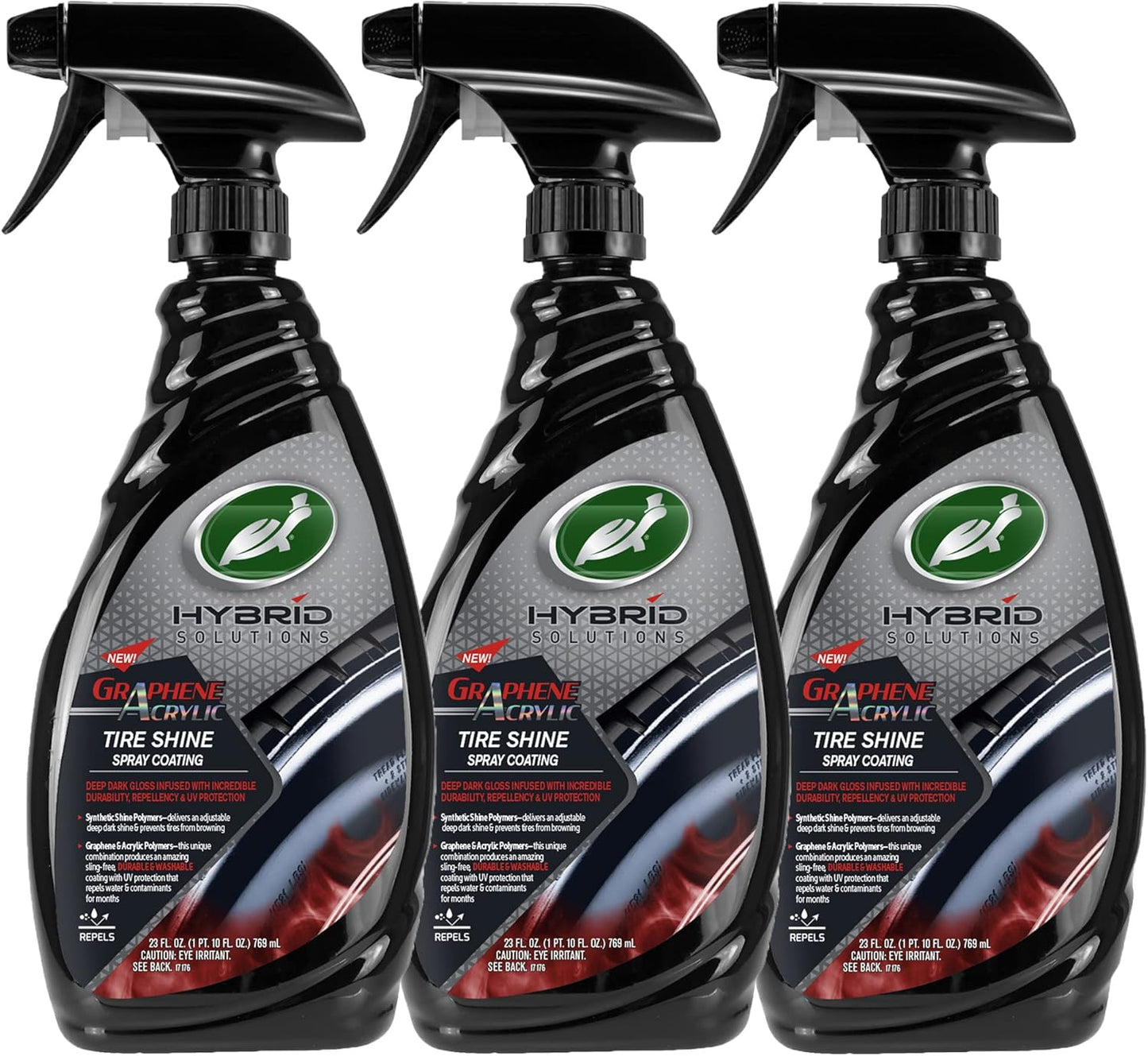 Turtle Wax Hybrid Solutions Tire Shine Spray for Deep Black Shine