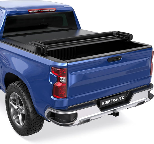 Quad Soft 5.8FT Truck Bed Tonneau Cover for Chevy Silverado