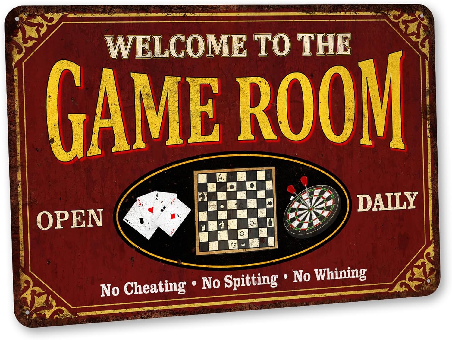 Chico Creek Signs Game Room Sign Red Video Game Theme Decor