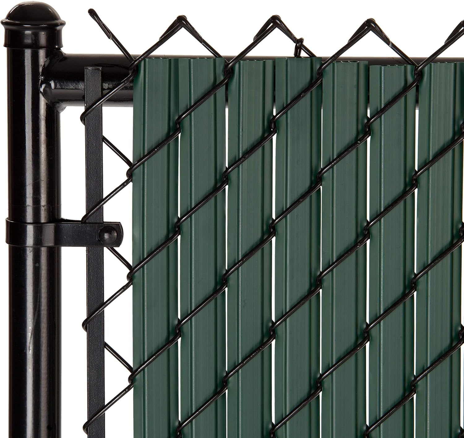 SoliTube Slat Privacy Inserts for Chain-Link Fence - Green