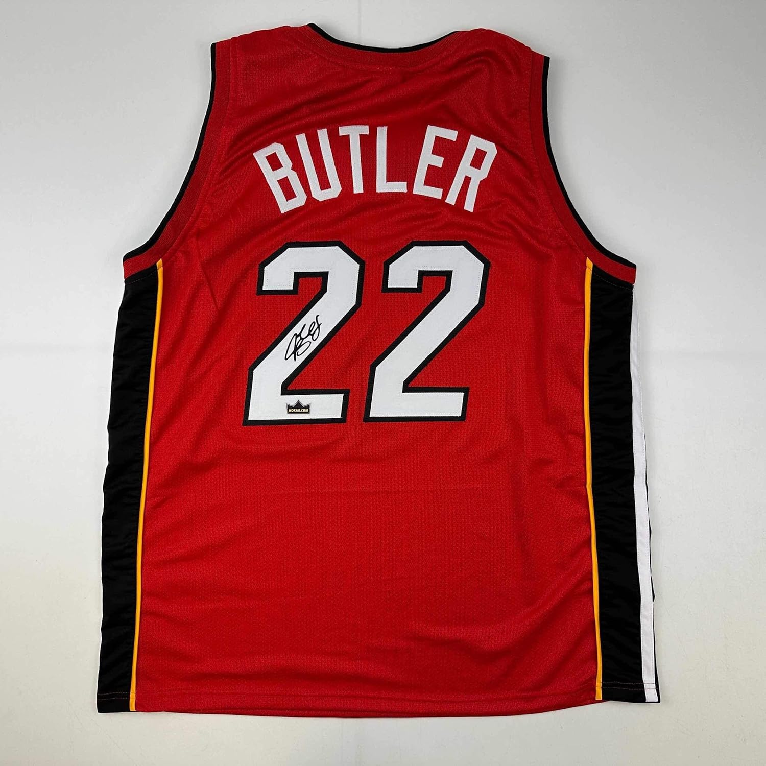 Facsimile Autographed Jimmy Butler Miami Red Jersey for Fans