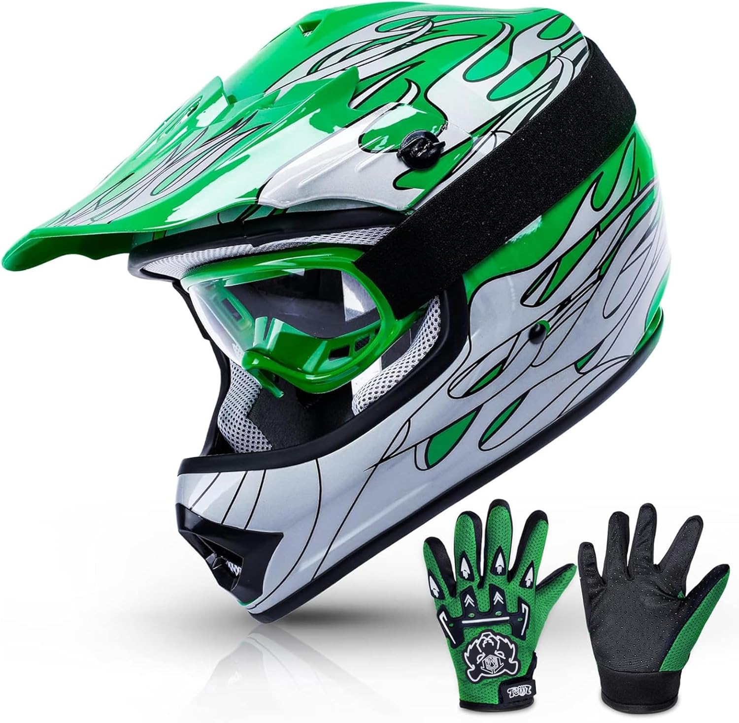 TCMT Youth Kids Dirt Bike Helmet - Full Face Off-Road Gear